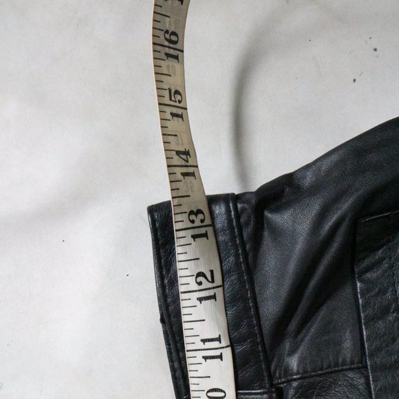 VTG CALLIOPE Leather Works A-Line Rear Slit Skirt Sz 8 - Picture 13 of 13